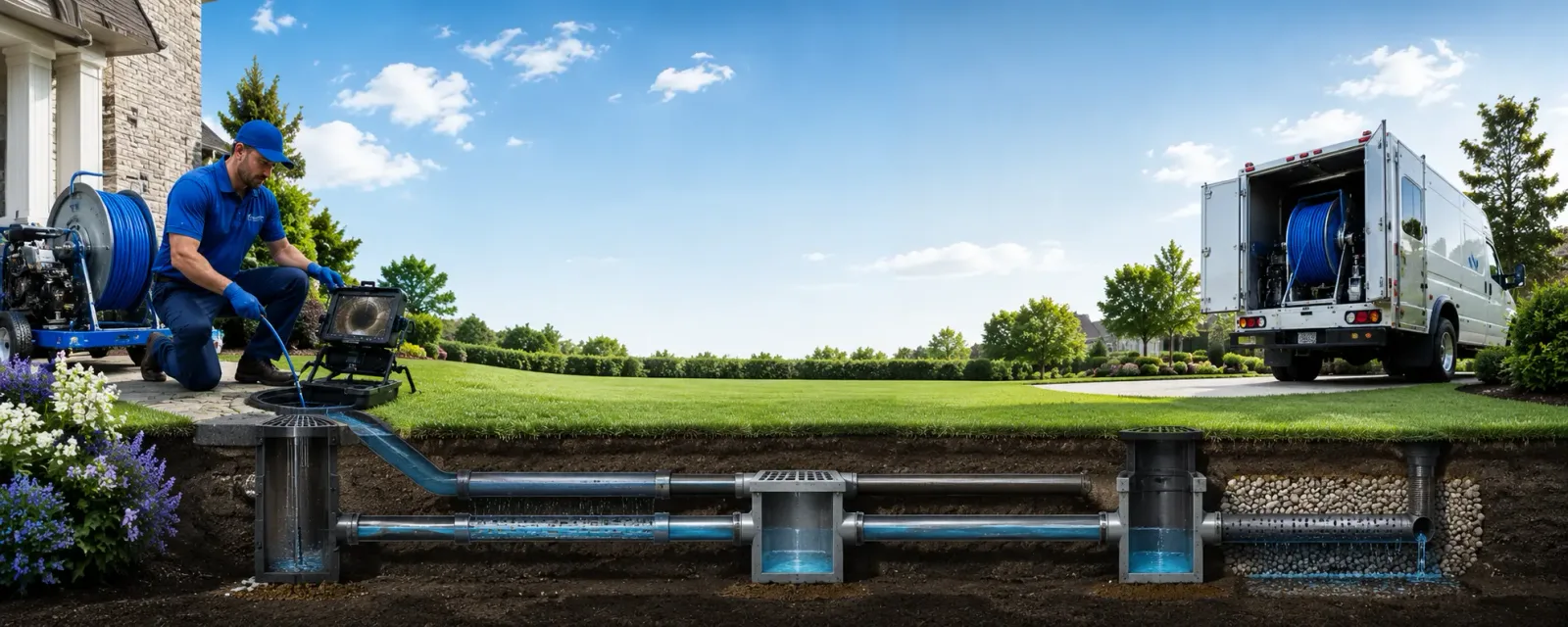 Outdoor drain cleaning information for Tipton, CA